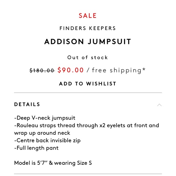 nwt - FINDERS KEEPERS “addison” bodysuit - Picture 7 of 8